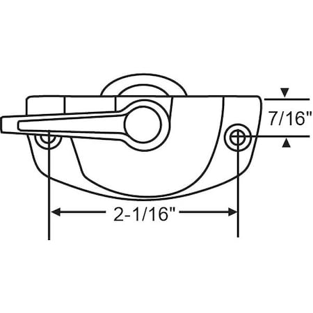 Strybuc Entrygard Cam Sash Lock 50-365-3